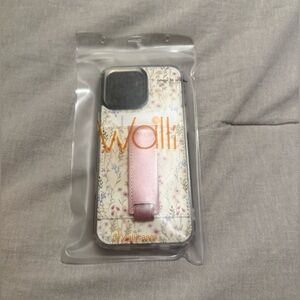 Walli iPhone 16 pro max Floral Phone Case with Pink Strap - wildflower - NEW!